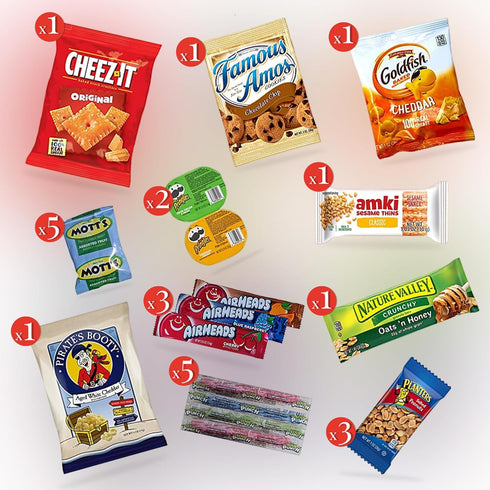 (45 Count) Package Pack Set) Jumbo Jumble Snack Box Gift Care Snacks Variety for Adults Teens Kids Men Women School