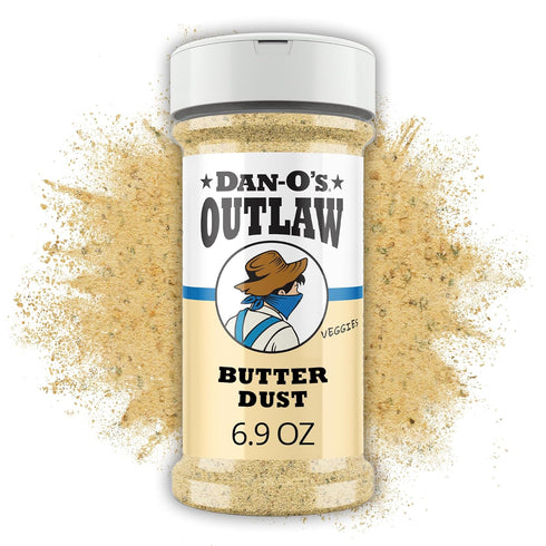 Dan-Os Outlaw Butter Dust Seasoning 6.9 oz Buttery All Purpose Seasoning for