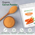1 lb. Z Natural Foods Organic Carrot Powder, Natural Superfood Powder for Vision and Heart Health, Great in Juices