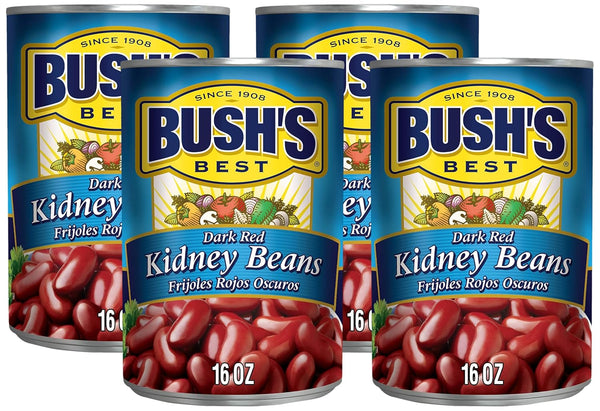 Bush's Best Dark Red Kidney Beans 16oz (Pack of 4)