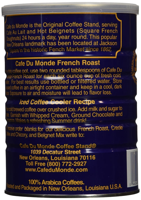 Cafe Du Monde 15 oz 13 oz, 2 Coffee and Chickory Bundle - New Orleans French Roast Assortment, Original and Piece