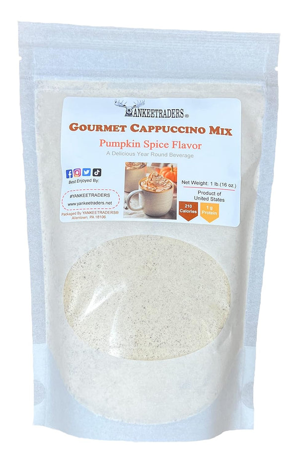 YANKEETRADERS Pumpkin Spice Cappuccino Mix, 1 Pound