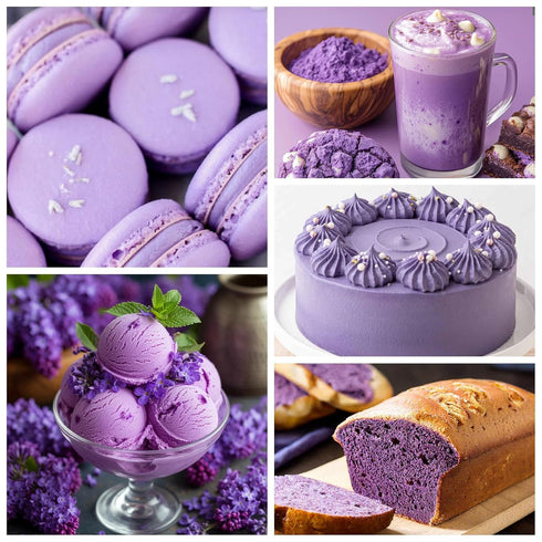 10oz Purple Sweet Potato Powder Premium Ube Powder & Natural Yam Color for Baking, Smoothies, Ice Cream & Desserts