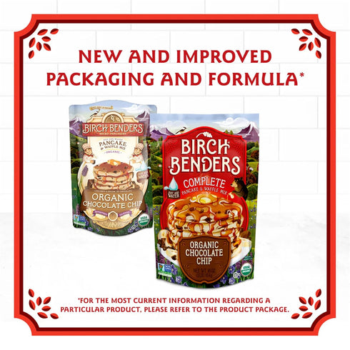 16 Oz (Pack 6) Birch Benders Organic Pancake and Waffle Mix, Chocolate Chip