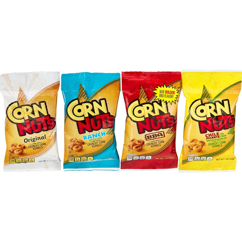 CORN NUTS Variety Pack, Crunchy Corn Kernels, Snack Box, Individual Packs, Snacks