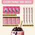 (Pack 4) O's Bubble Instant Boba Kit Marbling Boba Kit | boba tea kit | Tapioca pearl | Marbling Syrup | Non-Dairy |