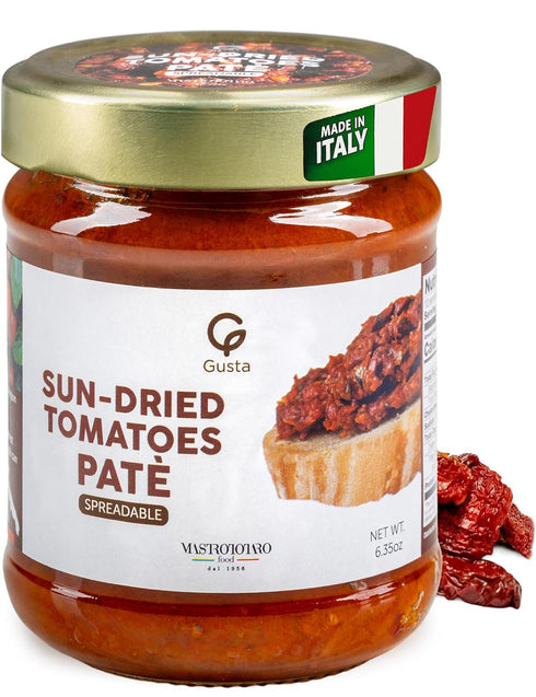Gusta Sun-Dried Tomato Pate - Made in Italy Dip or Spread -