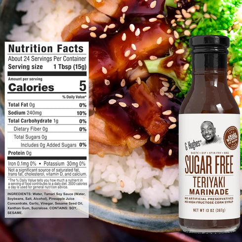 Pack (3 Pack) G Hughes Sugar Free Stir Fry Sauces Variety - Stir Fry Sauces and Dressings, Gluten Free Dipping Sauces