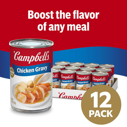 10.5 oz (12 Pack) Campbells Chicken Gravy, Can