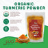 Jiva Organic Turmeric Powder, 7 oz, 100% Raw, Packaged in Resealable Bag, Turmeric Curcumin from India