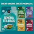FGO Organic Sencha Green Tea, 100 Count Eco-Conscious Tea Bags, Resealable Bag, Sourced From Japan