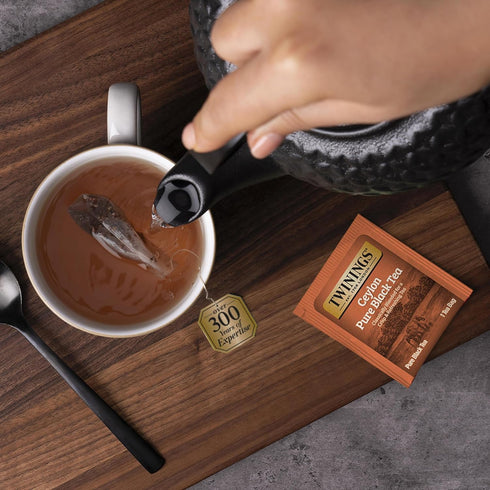 20 Count (Pack 2) Twinings Ceylon Pure Black Tea - A Crisp, Refreshing, Formerly Orange Pekoe, Caffeinated Tea Bags