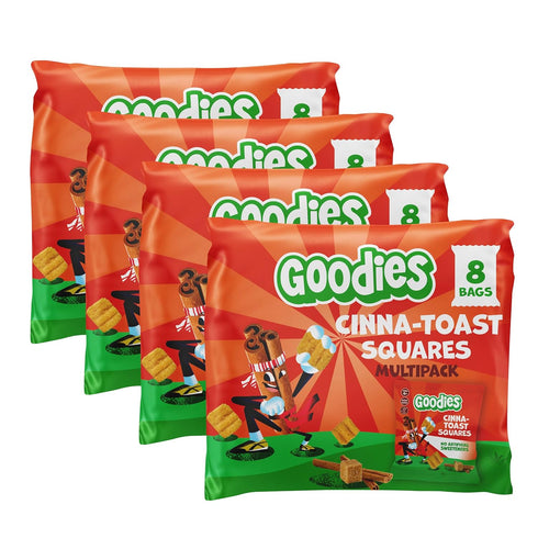 Multipack, 32 Packs Goodies Cinna-Toast Squares Puffed Grain Kids' Snack Snack