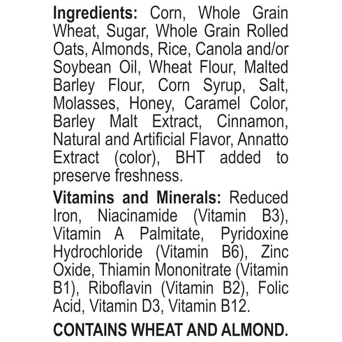 23 (Pack 2) Honey Bunches of Oats with Almonds, Heart Healthy, Low Fat, made with Whole Grain Cereal, Ounce