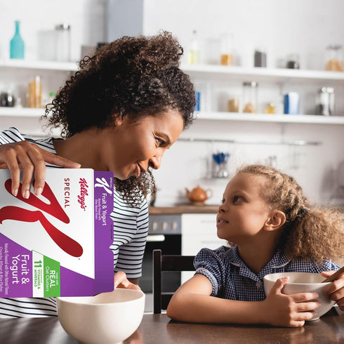 17.1oz (1 (Pack 2) Kellogg's Special K Breakfast Cereal, Family Breakfast, Fiber Cereal, Large Size, Fruit and Yogurt