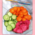 laweny 6.70oz snacks190g Dry radish slices freeze-dried three-color radish slices fruit and vegetable crisp slices