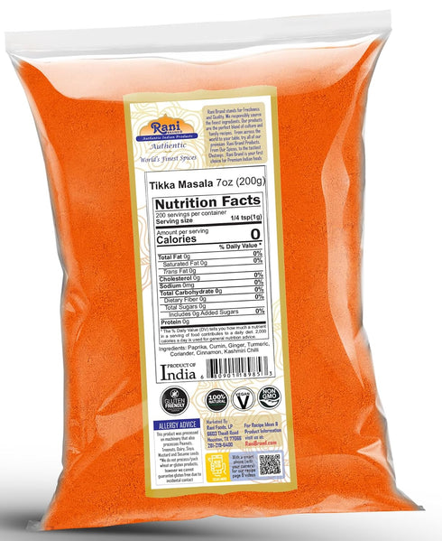 7-Spice 7oz (200g) Rani Tikka Masala Indian Blend ~ All Natural | Salt-Free | Vegan | No Colors | Gluten Friendly |