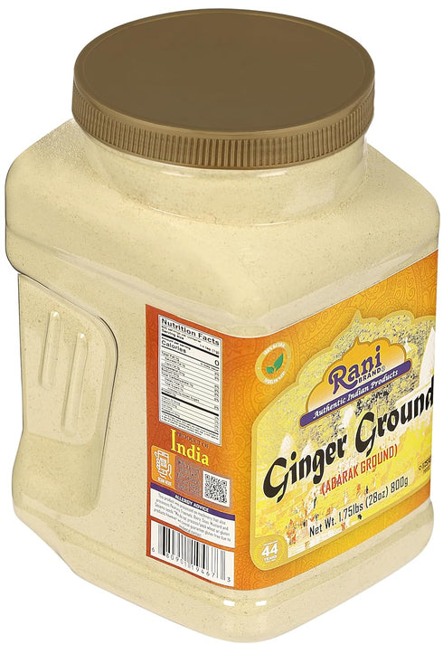 Rani Ginger (Adarak) Powder, 28oz (1.75lbs) PET Jar - All Natural, Vegan, Gluten Friendly