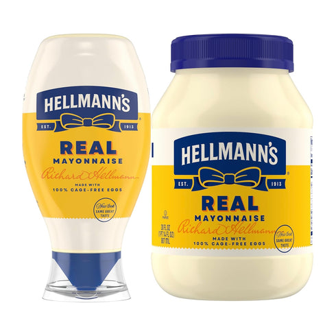 Hellmann's Real Mayonnaise Pack of 15 Tub for Foodservice Made with quality ingredients