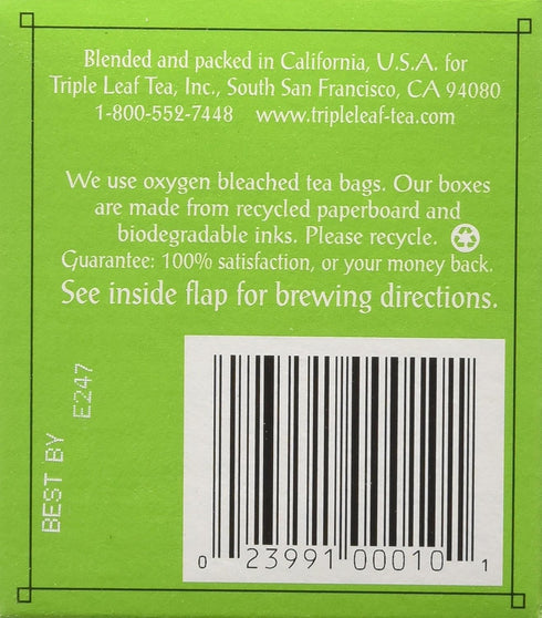 Triple Leaf Teas - Dieter's Green Herbal Tea, 20 Bags