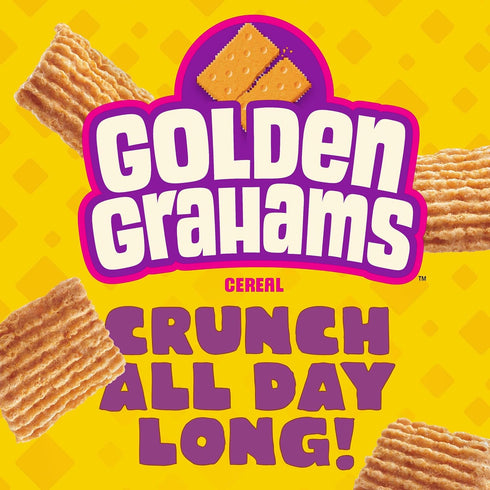 11.7 oz Golden Grahams Breakfast Cereal, Graham Cracker Taste, Made with Whole Grain