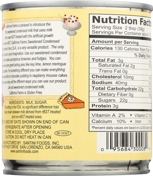 14 OZ CALIFORNIA FARMS Sweetened Condensed Milk