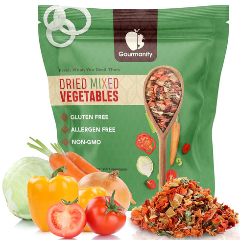 5lb Tasty Vegetable Soup Blend, Dehydrated Vegetables for Ramen Toppings, Stews, and