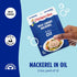 2.5 oz. Packet 12), Chicken of the Sea Mackerel in Oil, (Box of Wild Caught