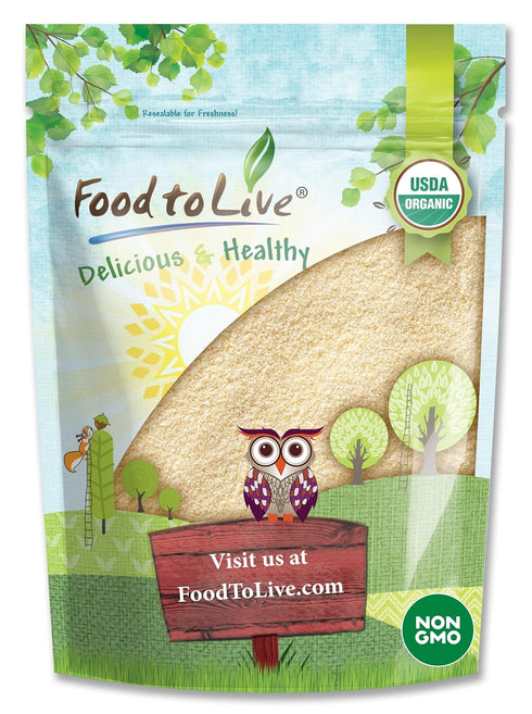 Food to Live Organic Italian Semolina Flour, 5 Pounds - Premium Durum