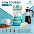 Immune Wellbeing, 1 12oz (2 Pack) Organic Lion's Mane and Chaga Mushroom Coffee Dark Roast, Full Fruiting Bodies