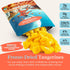 (25g) Claros Farm Organic Freeze-Dried Tangerines Single-Ingredient, Resealable Dried Fruit Snacks w/No Sugar Added