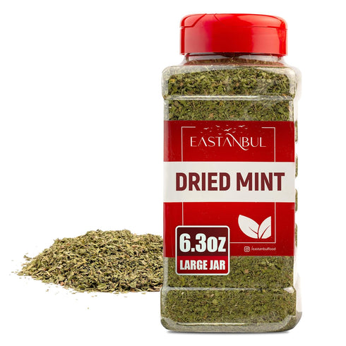 Eastanbul Dried Mint, 6.3oz, Dried Mint for Cooking, Peppermint Leaves, Perfect for