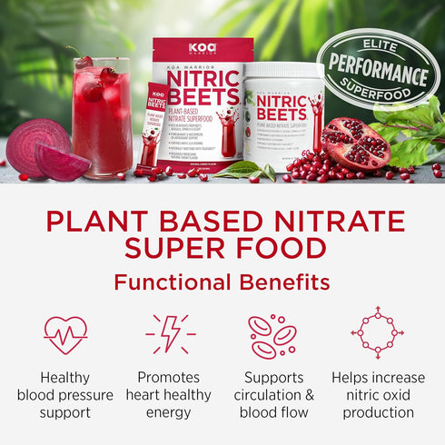 KOA WARRIOR Packets 60 Beet Root Powder Drink with Spinach, Arugula, Celery, Watermelon Juice, Pomegranate Juice