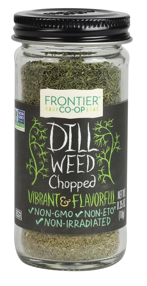 Frontier Co-op Dill Seed, 0.35 Ounce Bottle, Cut & Sifted, Kosher Flavor for Salads, Sauces, and Fish