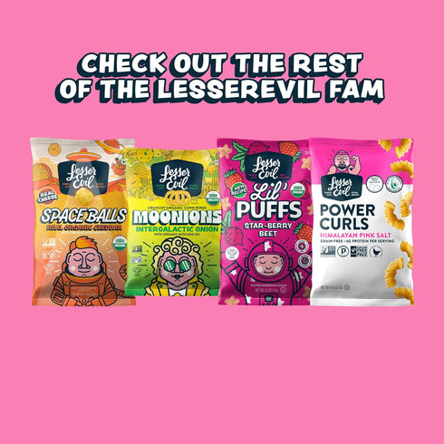 4.6 Oz, (Pack 3) LesserEvil Himalayan Pink Salt Organic Popcorn, Premium Quality, Minimally Processed, No Vegetable