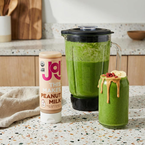 4g 1 16 9 oz (255 JOI Organic Peanut Butter Milk Plant-Based Milk Base and Squeezable Butter. Non-Dairy Milk