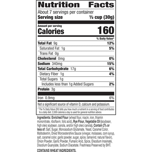 Gardetto's 8 oz (Pack 12) Special Request Garlic Rye Chips, Snack Bag