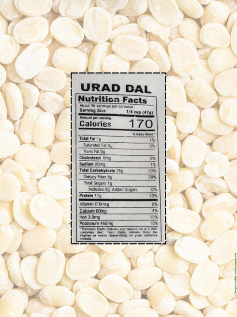4lb Urad Dal (Matpe Beans With Skin)