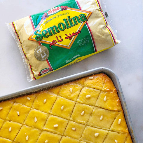 32 oz Ziyad Semolina Wheat, Smeed, Semolina Flour, Perfect for Stews, Soups, Gravy, Baking Breads, Biscuits, Pizza