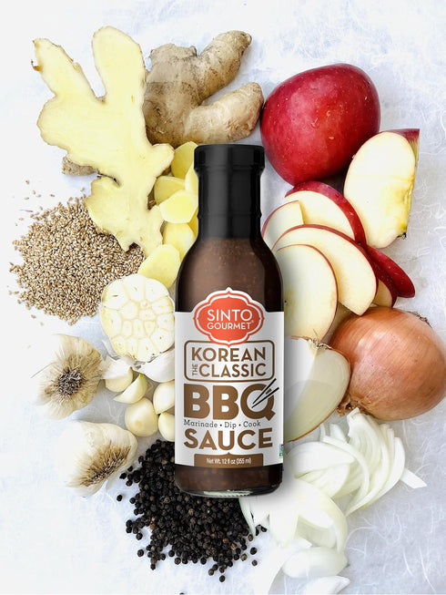 Sinto Gourmet 2 Pack- 1 1 Korean BBQ Sauce The Classic, Spicy : BBQ Sauce for Beef, Chicken, Pork, Seafood, Tofu