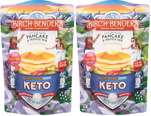 Birch Benders Griddle Cakes, Pancake Waffle Mix Keto, 10 Ounce (Pack of