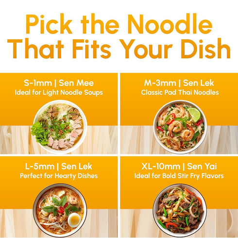 5mm 16 Pack 6 Pad Thai Rice Stick Noodles, Width, Ounce Each