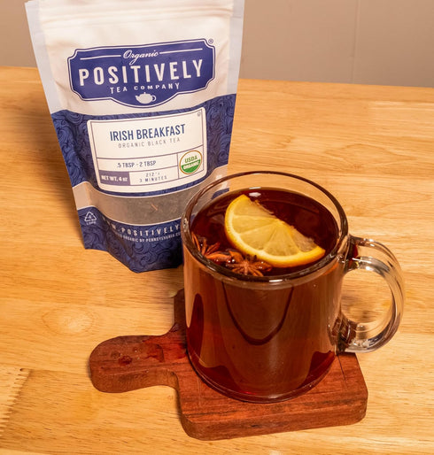 16 Organic Positively Tea Company, Irish Breakfast Black Tea, Loose Leaf, Ounce
