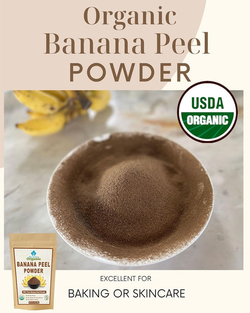 4 OZ Organic Banana Peel Powder - All Natural One Ingredient