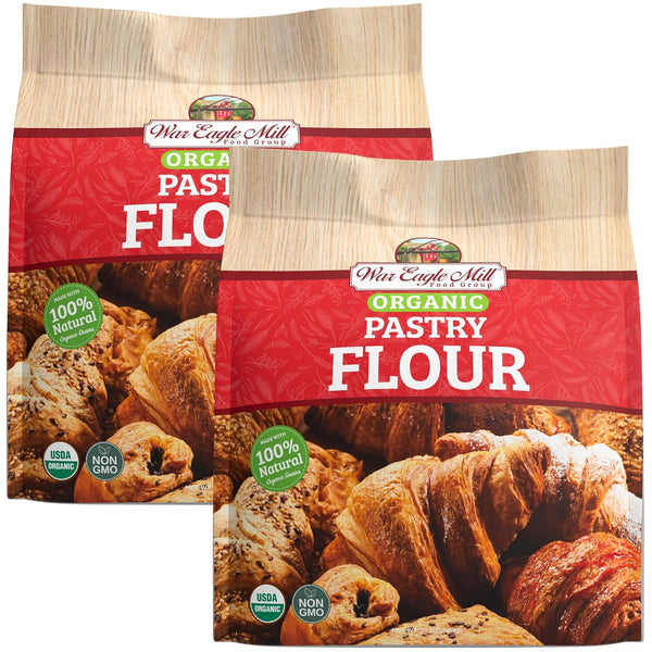 War Eagle Mill Organic Pastry Flour, 32 oz Bag (2 Pack)