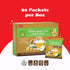 Pocas 20 Packets Honey Ginger Instant Tea Powder, Soursop Flavor, Real Ginger Extract & Sweetener, Caffeine-Free Tea