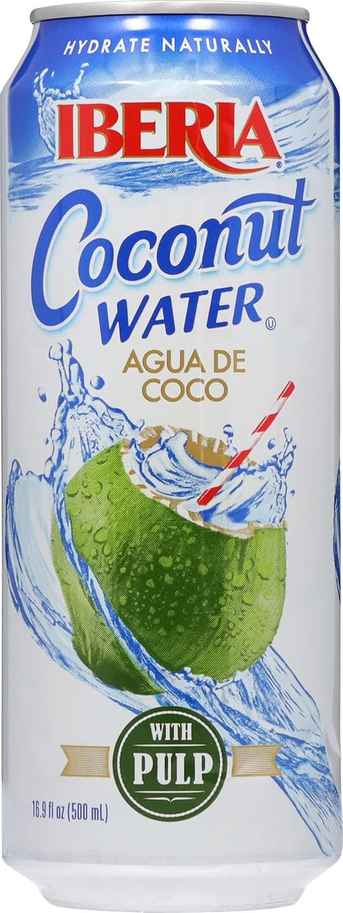 Iberia Coconut Water with Pulp 16.9 fl oz (Pack of 24)