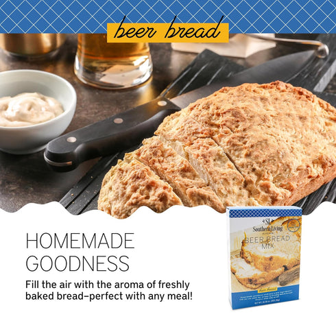 1 Southern Living Gourmet Beer Bread Mix, Easy-to-Bake Delight, Perfect for Potlucks & Parties, Dessert Bread, Mix