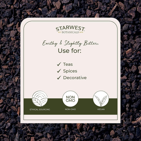 1 lb Starwest Botanicals Organic Black Walnut Hull - Cut & Sifted, Use for Tea & Baking, Certified Kosher, Non-GMO