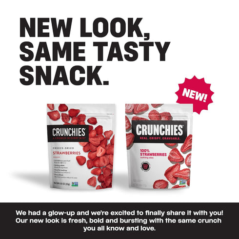Packs, 100% Pack 6 Pack) Crunchies Freeze-Dried Fruit Variety All Natural Crispy Fruit, Non GMO and Kosher, Resealable